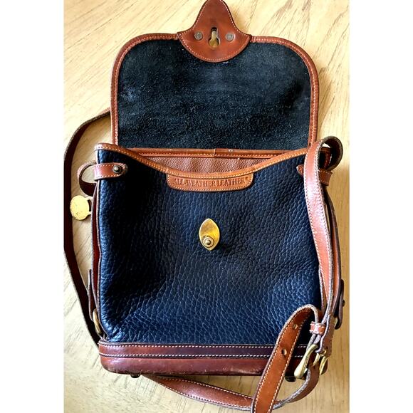 Vintage Dooney & Bourke All Weather Leather Crossbody Bag USA 80s 90s Equestrian - Picture 5 of 16